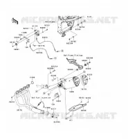 EXHAUST voor Kawasaki Z750R 2012
