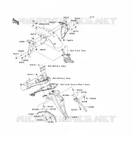FENDER voor Kawasaki Z750R 2012