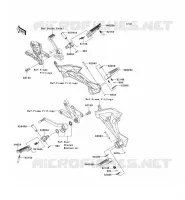 FOOTREST voor Kawasaki Z750R 2012