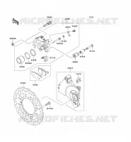 REAR BRAKE voor Kawasaki Z750R 2012