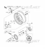 REAR HUB voor Kawasaki Z750R 2012