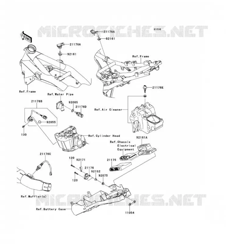 FUEL INJECTION Kawasaki MOTOS 750 2012 Z750R ABS  ZR750PCF