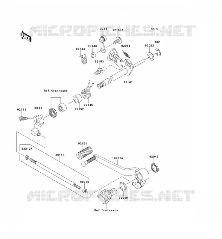 SHIFT Kawasaki MOTOS 750 2012 Z750R ABS  ZR750PCF