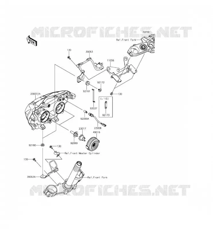 LENS(S) Kawasaki MOTOS 800 2013 Z800  ZR800ADS