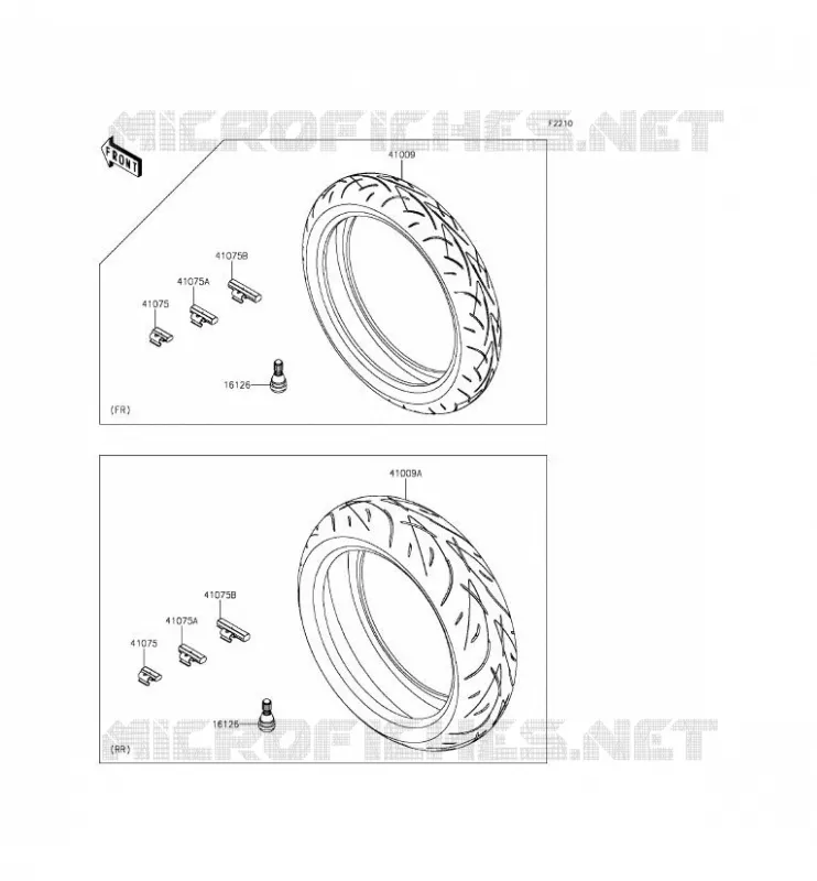TIRES Kawasaki MOTOS 800 2013 Z800  ZR800ADS