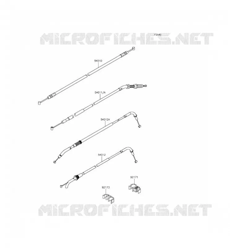 CABLES Kawasaki MOTOS 800 2013 Z800  ZR800ADS