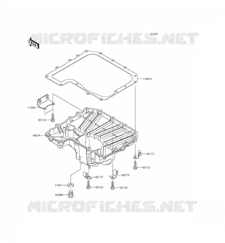 OIL PAN Kawasaki MOTOS 800 2013 Z800  ZR800ADS