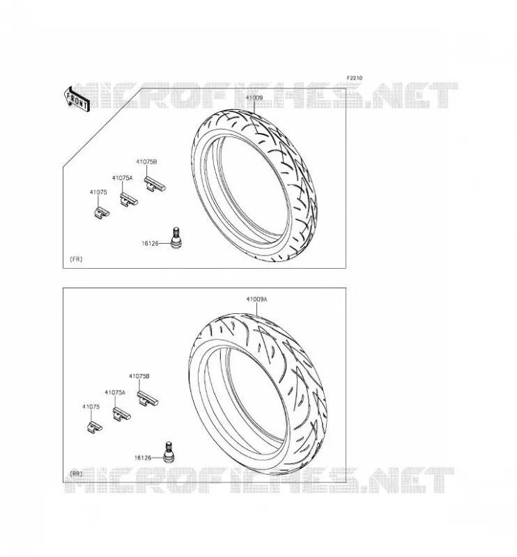TIRES Kawasaki MOTOS 800 2013 Z800  ZR800ADS