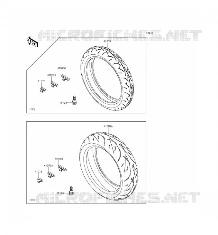 TIRES Kawasaki MOTOS 800 2014 Z800  ZR800AEF