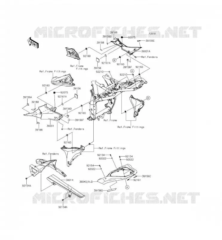 SIDE COVERS - CHAIN COVER Kawasaki MOTOS 800 2013 Z800 ABS  ZR800BDS