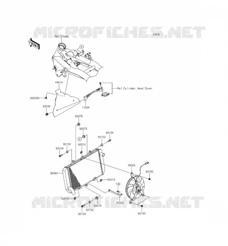 RADIATOR Kawasaki MOTOS 800 2013 Z800 ABS  ZR800BDS