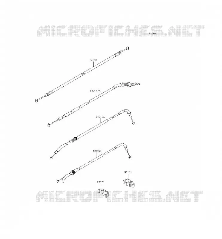 CABLES Kawasaki MOTOS 800 2014 Z800 ABS  ZR800BEF