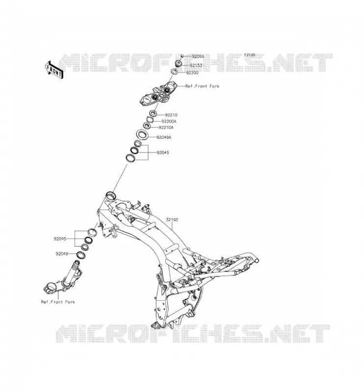 CHASSIS Kawasaki MOTOS 800 2014 Z800 ABS  ZR800BEF