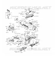 FRAME PARTS (COUVERTURE) voor Kawasaki Z800 ABS 2015