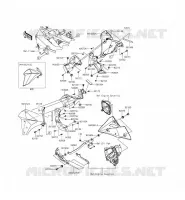 LOWER COWLING voor Kawasaki Z800 ABS 2015
