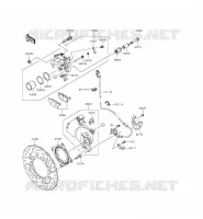 REAR BRAKE voor Kawasaki Z800 ABS 2015