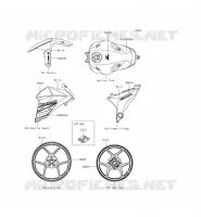 STICKER(WHITE) voor Kawasaki Z800 ABS 2015