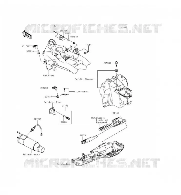 FUEL INJECTION Kawasaki MOTOS 800 2013 Z800  ZR800CDS