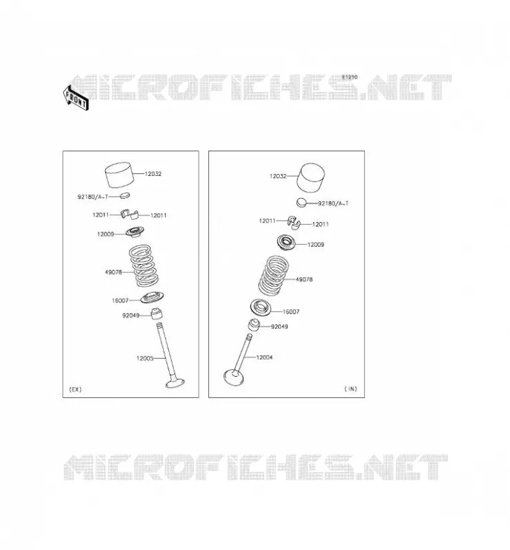 VALVE Kawasaki MOTOS 800 2013 Z800  ZR800CDS