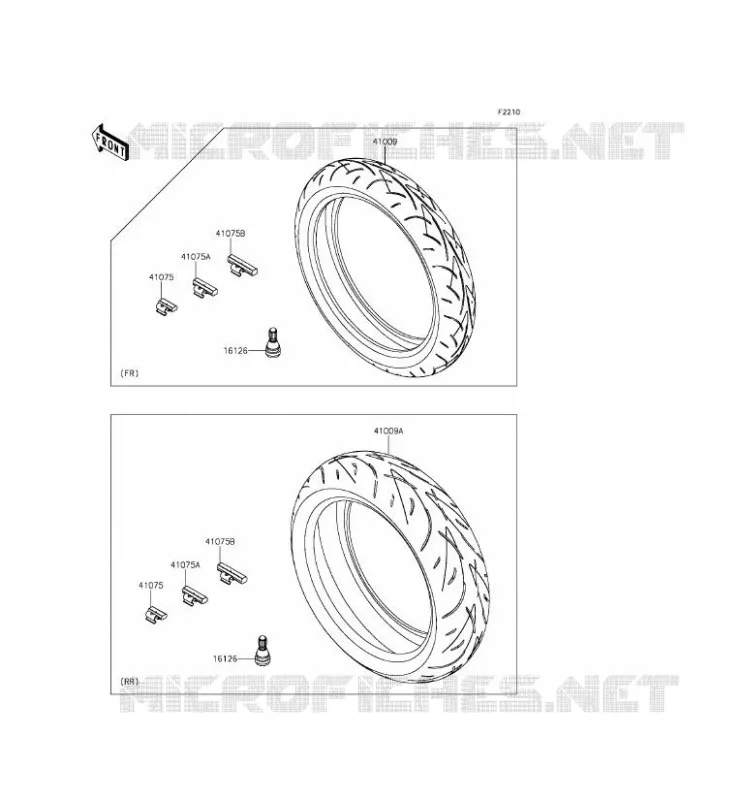 TIRES Kawasaki MOTOS 800 2013 Z800  ZR800CDS