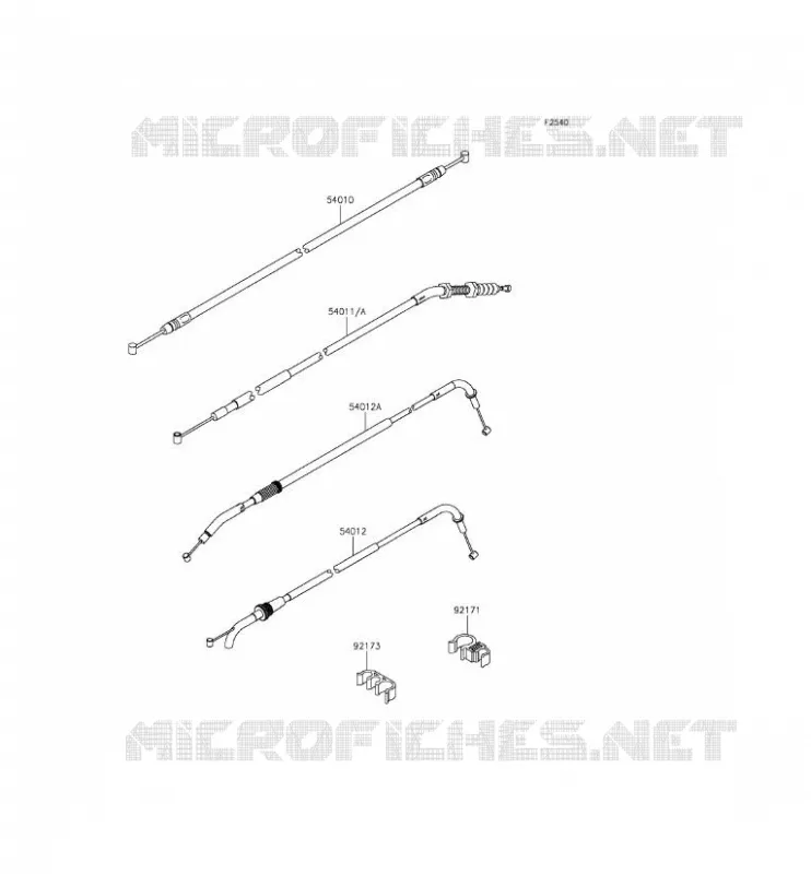 CABLES Kawasaki MOTOS 800 2014 Z800  ZR800CEF