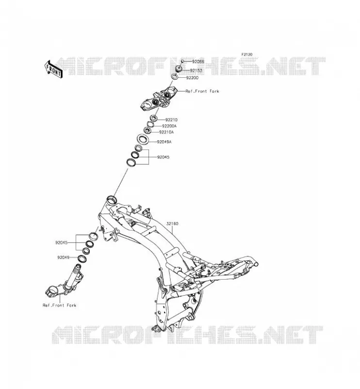 CHASSIS Kawasaki MOTOS 800 2014 Z800  ZR800CEF