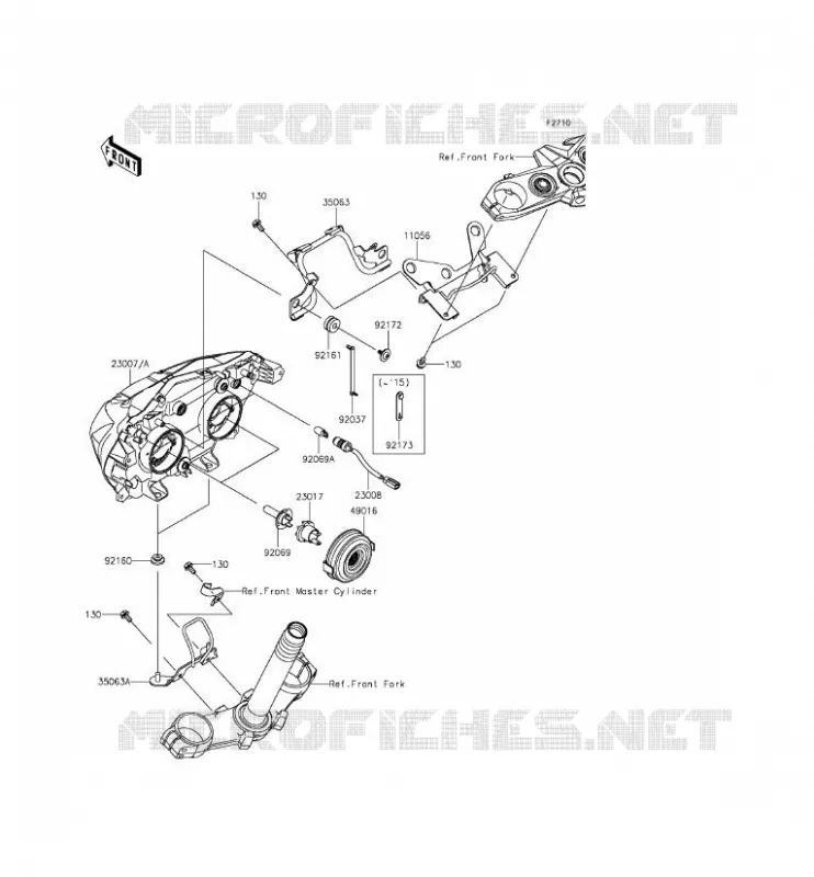 LENS(S) Kawasaki MOTOS 800 2014 Z800  ZR800CEF