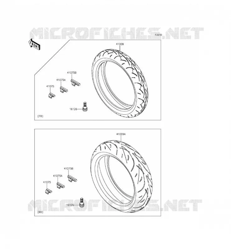 TIRES Kawasaki MOTOS 800 2014 Z800  ZR800CEF