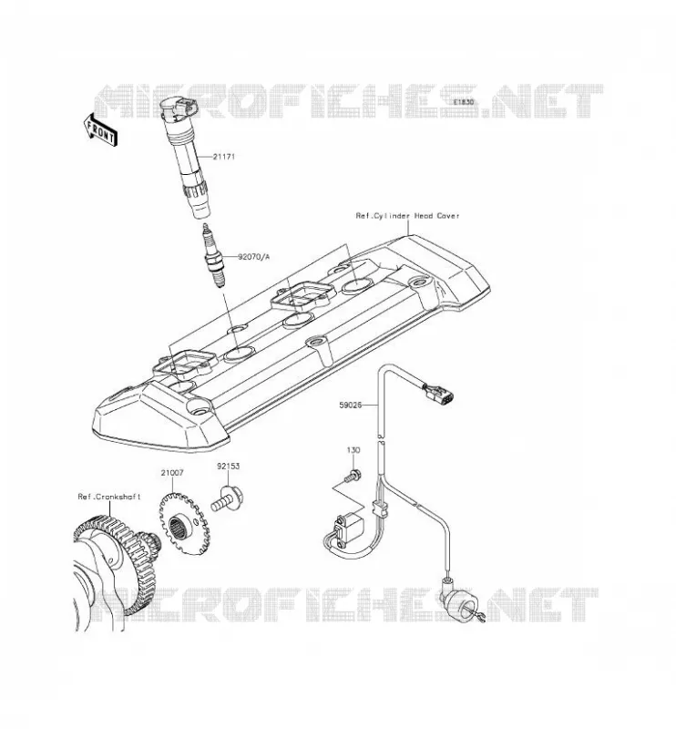 IGNITION SYSTEM Kawasaki MOTOS 800 2015 Z800  ZR800CFF