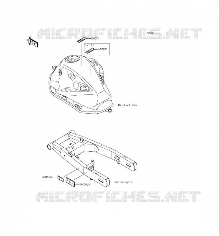 LABELS Kawasaki MOTOS 800 2015 Z800  ZR800CFF