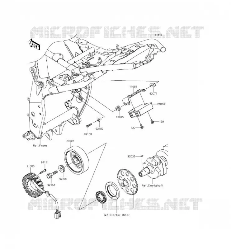 GENERATOR Kawasaki MOTOS 800 2013 Z800 ABS  ZR800DDS