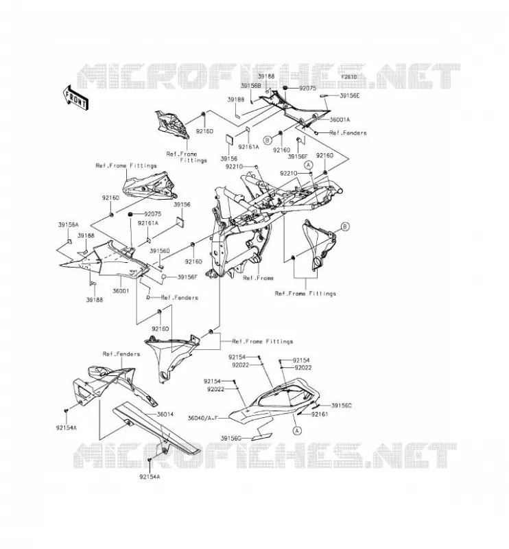 SIDE COVERS - CHAIN COVER Kawasaki MOTOS 800 2013 Z800 ABS  ZR800DDS