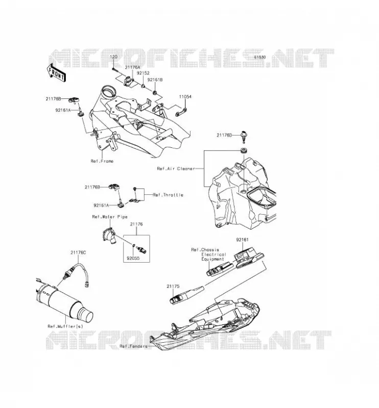 FUEL INJECTION Kawasaki MOTOS 800 2013 Z800 ABS  ZR800DDS