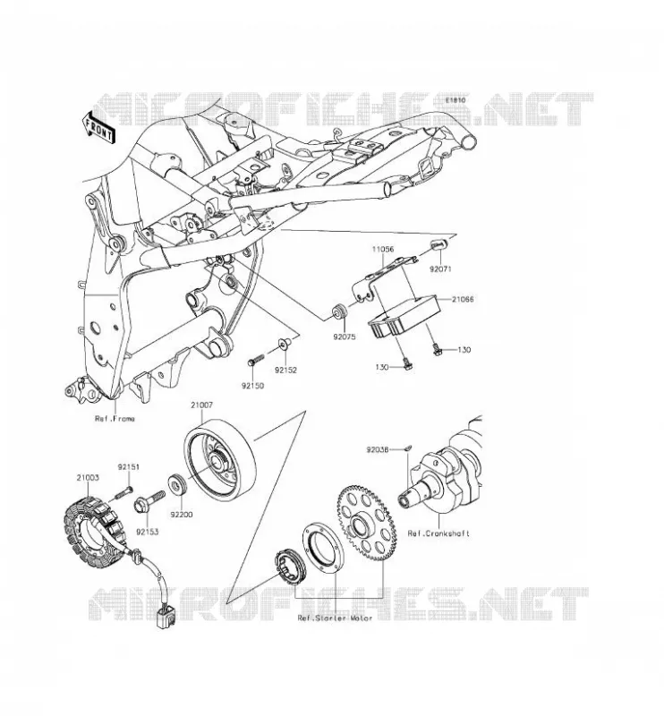 GENERATOR Kawasaki MOTOS 800 2013 Z800 ABS  ZR800DDS