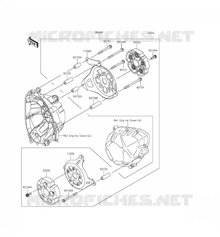 ACCESSORY (PROTECTION MOTEUR) Kawasaki MOTOS 800 2014 Z800 ABS  ZR800DEF