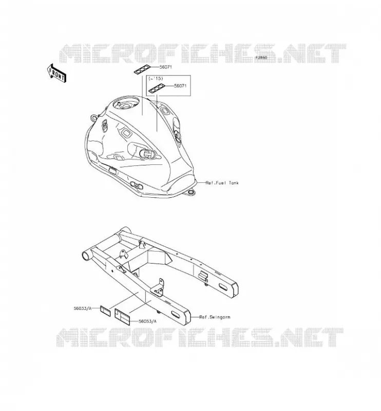 LABELS Kawasaki MOTOS 800 2014 Z800 ABS  ZR800DEF