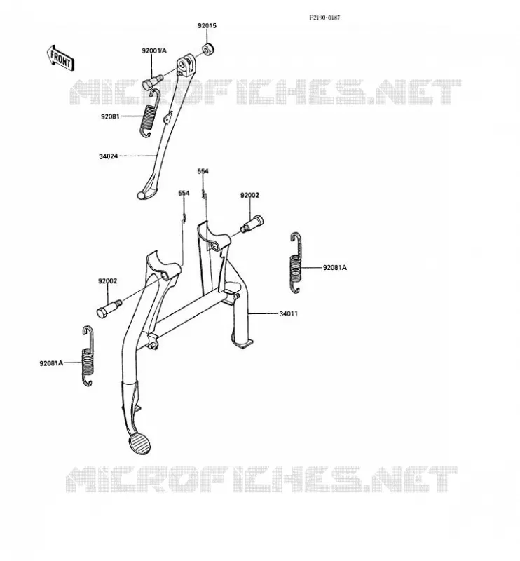 STAND Kawasaki MOTOS 1000 1988 GPZ1000RX  ZX1000-A3