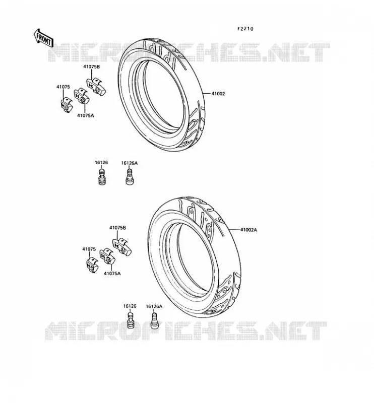 TIRES Kawasaki MOTOS 1000 1989 ZX-10  ZX1000-B2