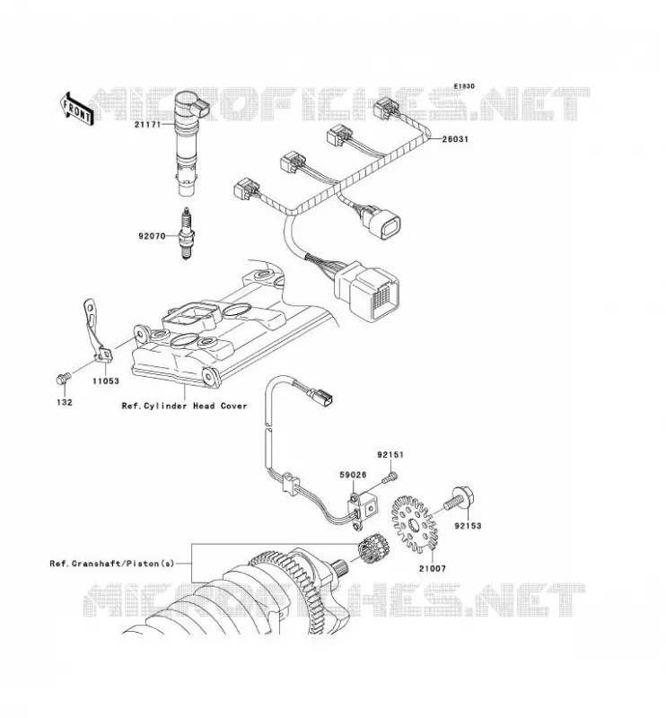 IGNITION SYSTEM Kawasaki MOTOS 1000 2004 NINJA ZX-10R  ZX1000-C1