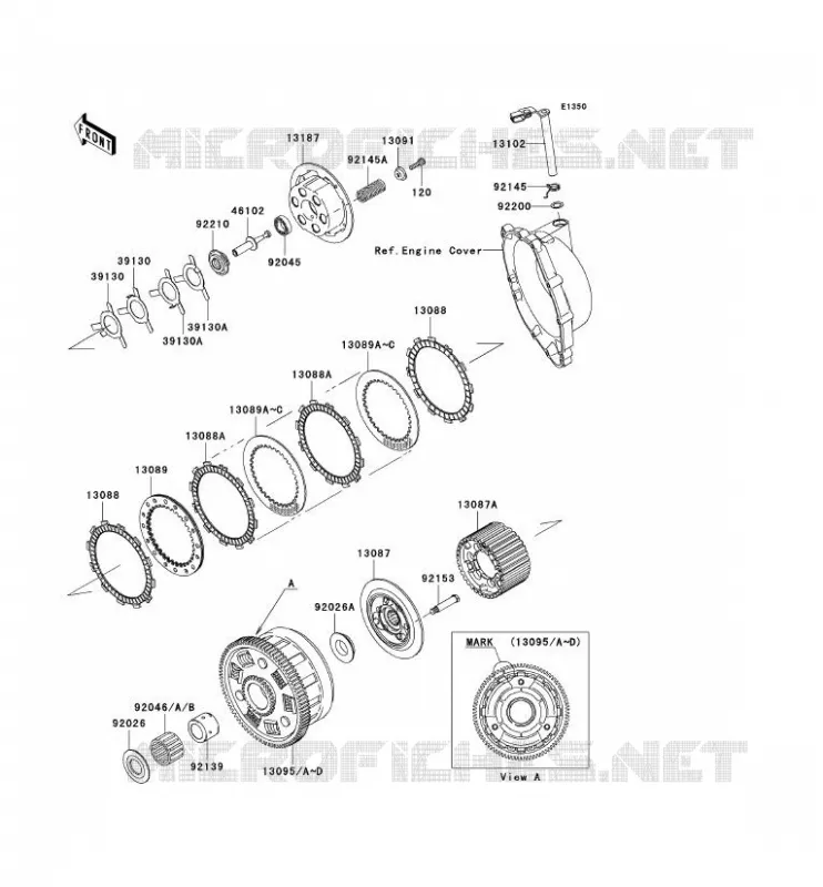 CLUTCH Kawasaki MOTOS 1000 2004 NINJA ZX-10R  ZX1000-C1