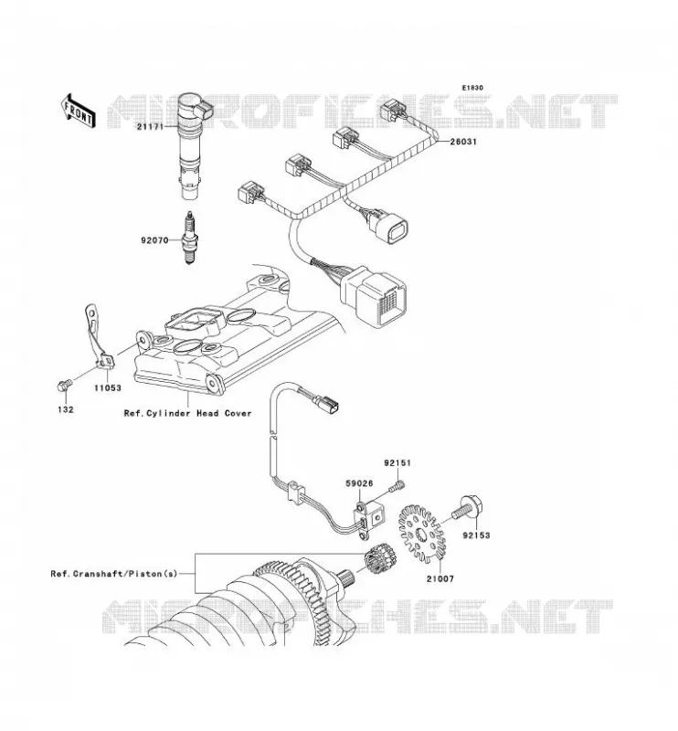 IGNITION SYSTEM Kawasaki MOTOS 1000 2005 NINJA ZX-10R  ZX1000-C2