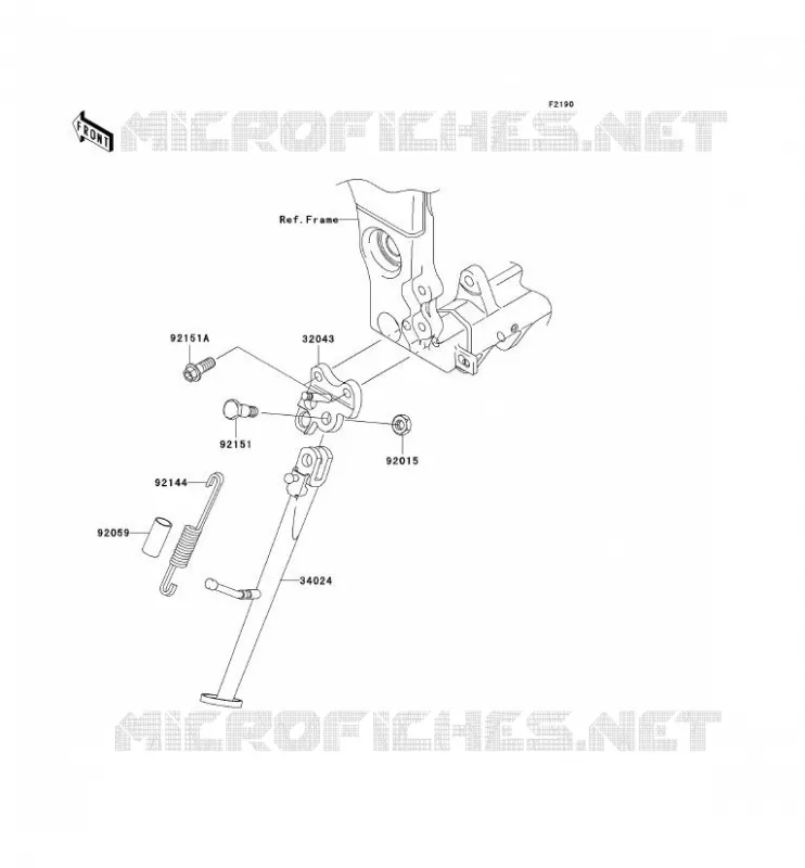 STAND Kawasaki MOTOS 1000 2005 NINJA ZX-10R  ZX1000-C2H