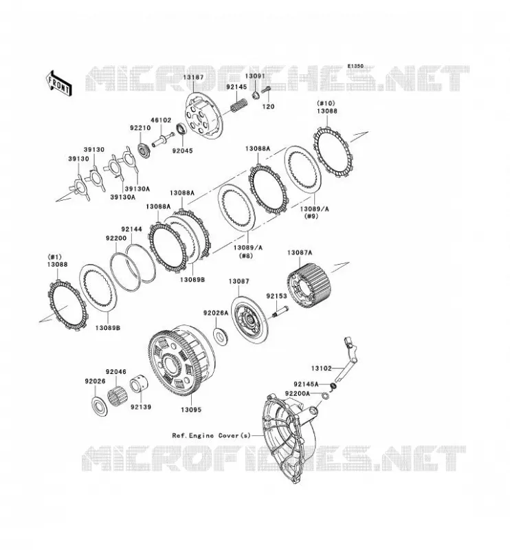 CLUTCH Kawasaki MOTOS 1000 2006 NINJA ZX-10R  ZX1000D6F