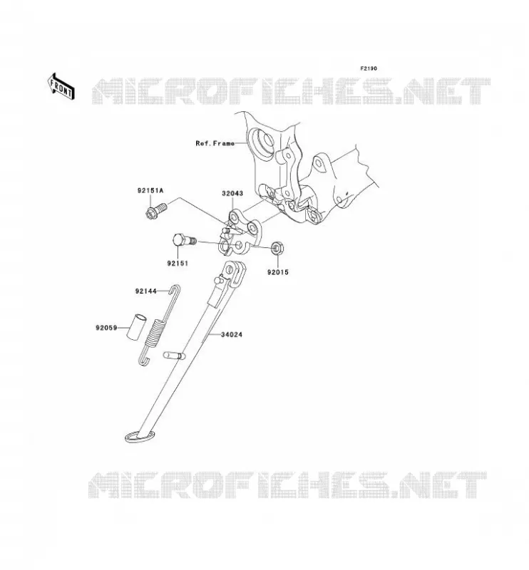 STAND Kawasaki MOTOS 1000 2006 NINJA ZX-10R  ZX1000D6F