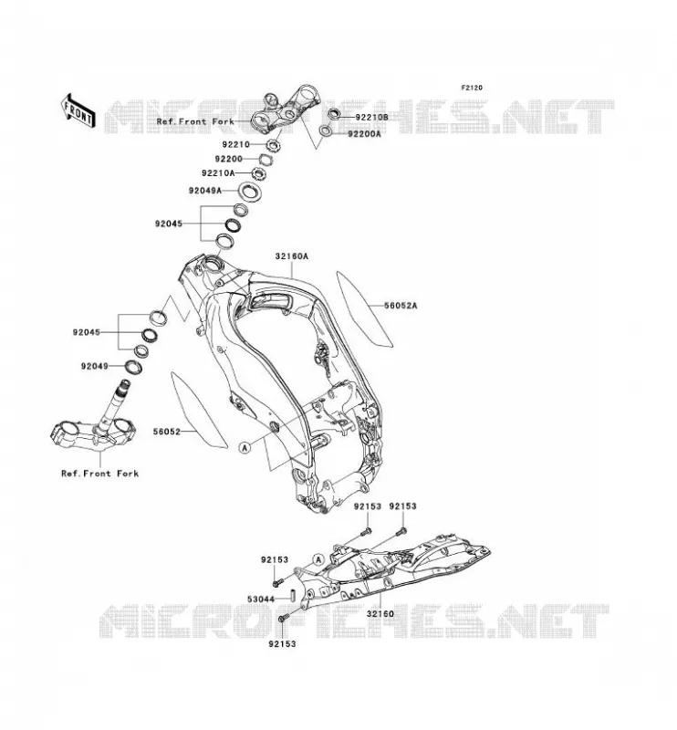 CHASSIS Kawasaki MOTOS 1000 2006 NINJA ZX-10R  ZX1000D6F