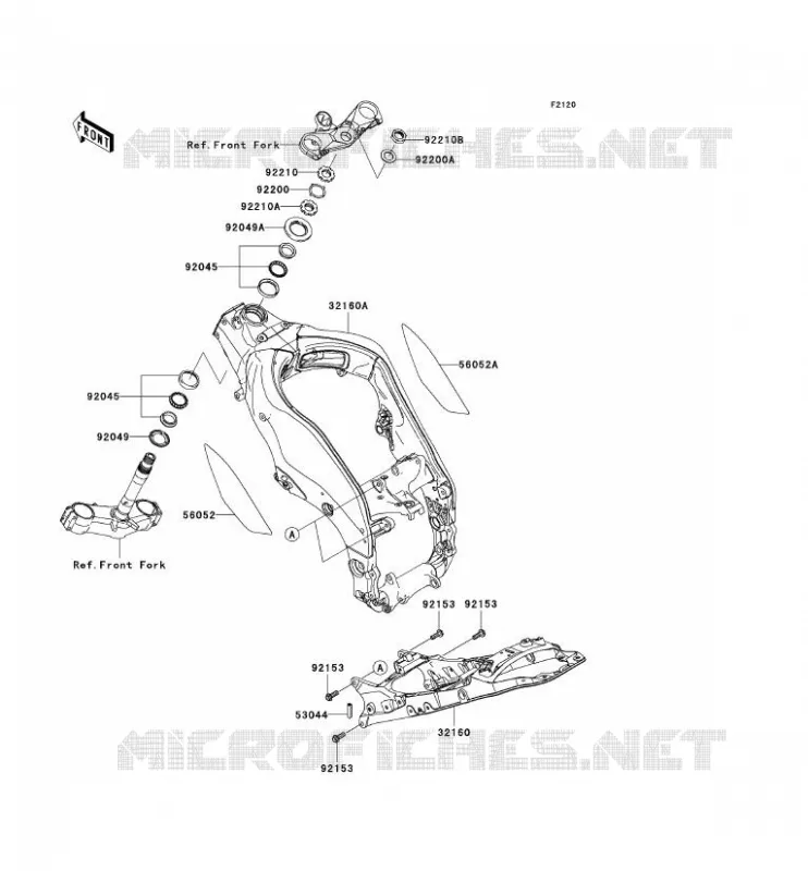 CHASSIS Kawasaki MOTOS 1000 2007 NINJA ZX-10R  ZX1000D7F