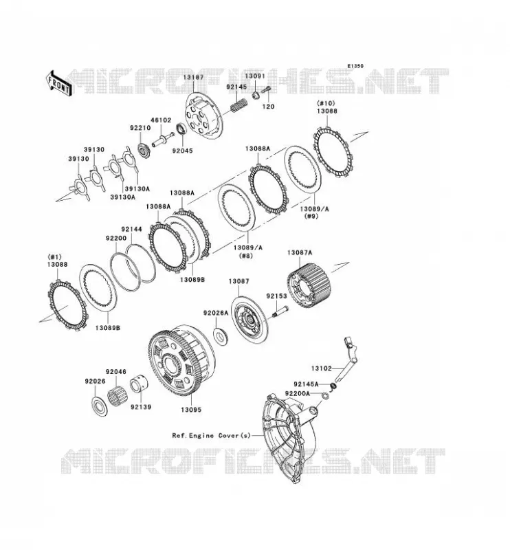 CLUTCH Kawasaki MOTOS 1000 2007 NINJA ZX-10R  ZX1000D7F