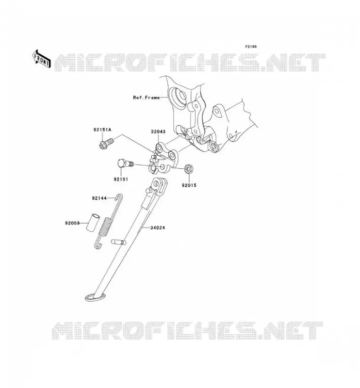 STAND Kawasaki MOTOS 1000 2007 NINJA ZX-10R  ZX1000D7F