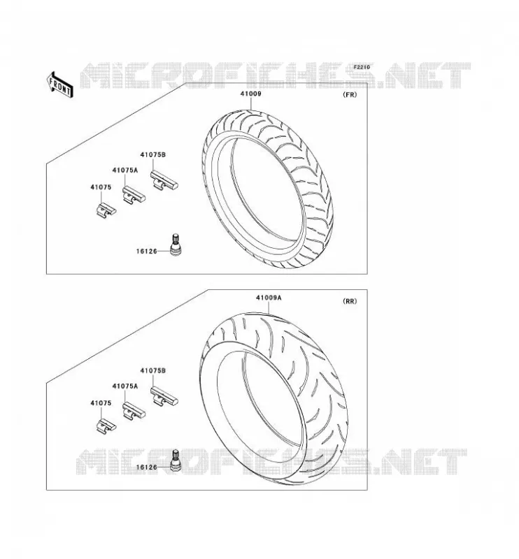 TIRES Kawasaki MOTOS 1000 2007 NINJA ZX-10R  ZX1000D7F