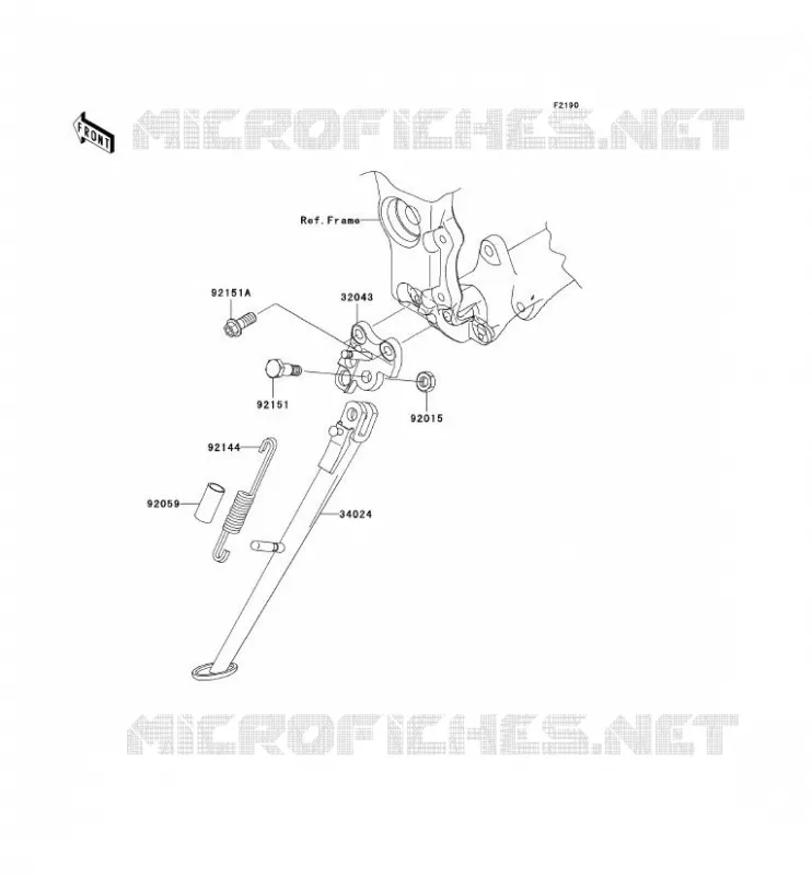 STAND Kawasaki MOTOS 1000 2007 NINJA ZX-10R  ZX1000D7F